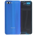 HONOR-DOS10BLEU - Dos cache arrière origine Honor-10 en verre coloris bleu avec lentille photo