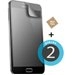 ECRAN-NOTE3NEO - Pack de 2 films Samsung Galaxy Note 3 Néo protecteur écran pose facile