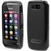 SOFTYNOIRASH305 - Housse Softygel noire glossy Nokia Asha 305 Asha 306