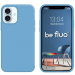 BEFLUOIP17STEELBLU - Coque souple Be Fluo coloris bleu acier pour iPhone 17