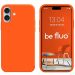 BEFLUOIP17SUNSET - Coque souple Be Fluo coloris Orange Sunset pour iPhone 17