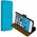 BOOKCITYTURQIP655 - Etui type portefeuille City pour iPhone 6 Plus rabat latéral turquoise fermeture magnétique
