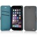 BOOKES1005LGBL - Etui Folio Fonex série Elegance Stand pour iPhone 6s gris clair et bleu