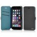 BOOKES1038DGBL - Etui Folio Fonex série Elegance Stand pour iPhone 6s Plus gris foncé et bleu