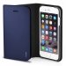 BOOKSE1005DBL - Etui Folio Fonex série Book Shine pour iPhone 6s bleu nuit