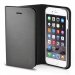 BOOKSE1005DG - Etui Folio Fonex série Book Shine pour iPhone 6s gris foncé
