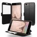 BOOKVIEW-LENNY3 - Etui pour Wiko Lenny-3 avec rabat latéral fonction stand patte magnétique
