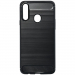CARBOBRUSH-A20S - Coque Galaxy-A20s antichoc coloris noir aspect carbone