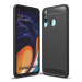 CARBOBRUSH-A60 - Coque Galaxy-A60 antichoc coloris noir aspect carbone