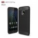 CARBOBRUSH-G5PLUS - Coque Moto-G5 Plus antichoc coloris noir aspect carbone