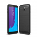 CARBOBRUSH-GALJ6PLUS - Coque Galaxy J6 Plus antichoc coloris noir aspect carbone