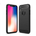 CARBOBRUSH-IPHONEXR - Coque iPhone XR antichoc coloris noir aspect carbone