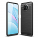 CARBOBRUSH-MI10TLITE - Coque Xiaomi Mi-10T Lite (5G) antichoc coloris noir aspect carbone