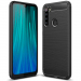 CARBOBRUSH-REDMINOTE8 - Coque Xiaomi Redmi Note-8 antichoc coloris noir aspect carbone
