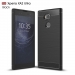 CARBOBRUSH-XA2ULTRA - Coque Xperia XA2 Ultra flexible antichoc coloris noir aspect carbone