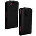 CHICZ1COMPACTNOIR - Etui noir à rabat avec fermeture magnétique pour Sony Xperia Z1 Compact
