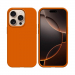 COV-IP16PROORANGE - Coque en silicone iPhone 16 Pro souple flexible et enveloppante orange