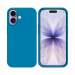 COV-IP17BLEUM - Coque en silicone iPhone 17 souple flexible et enveloppante coloris bleu marine
