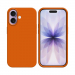 COV-IP17ORANGE - Coque en silicone iPhone 17 souple flexible et enveloppante coloris orange