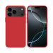 COV-IP17PMAXROUGE - Coque en silicone iPhone 17 Pro Max souple flexible et enveloppante coloris rouge