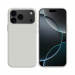 COV-IP17PROBLANC - Coque en silicone iPhone 17 Pro souple flexible et enveloppante coloris blanc