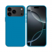 COV-IP17PROBLEU - Coque en silicone iPhone 17 Pro souple flexible et enveloppante coloris Bleu ciel