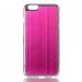 COVALUIP655FUSHIA - Coque rigide avec aluminium brossé fushia pour iPhone 6-Plus de 5,5 pouces