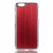 COVALUIP655ROUGE - Coque rigide avec aluminium brossé rouge pour iPhone 6-Plus de 5,5 pouces