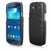 COVCUIRCARTEGALS3NO - Coque noire avec logements cartes pour Samsung Galaxy S3 i9300
