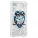 COVJ530-CHOUETTELIQUID - Coque Galaxy j5-2017 avec liquide strass et paillettes chouette