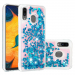 COVLIQUID-A20BLEU - Coque Galaxy A20 / A30 avec liquide strass et paillettes bleues