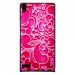 CPRN1ASCENDP6ARABESQUEFUSHIA - Coque rigide pour Huawei Ascend P6 avec impression Motifs arabesque fushia