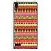 CPRN1ASCENDP6AZTEQUEJAUROU - Coque rigide pour Huawei Ascend P6 avec impression Motifs aztèque jaune et rouge