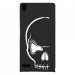 CPRN1ASCENDP6CRANE - Coque rigide pour Huawei Ascend P6 avec impression Motifs crâne blanc