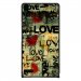 CPRN1ASCENDP6LOVEVINTAGE - Coque rigide pour Huawei Ascend P6 avec impression Motifs Love Vintage