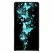 CPRN1ASCENDP6PAPILLONSBLEUS - Coque rigide pour Huawei Ascend P6 avec impression Motifs papillons bleus
