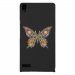 CPRN1ASCENDP6PAPILLONSEUL - Coque rigide pour Huawei Ascend P6 avec impression Motifs papillon psychédélique