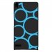 CPRN1ASCENDP6RONDSBLEUS - Coque rigide pour Huawei Ascend P6 avec impression Motifs ronds bleus