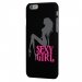 CPRN1IP6PLUSSEXYGIRL - Coque noire iPhone 6 Plus impression Femme assise Sexy Girl