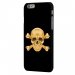 CPRN1IP6PLUSSKULLOR - Coque noire iPhone 6 Plus impression crâne doré tête de mort gold