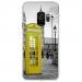 CRYSGALAXYS9CABINEUKJAUNE - Coque rigide transparente pour Samsung Galaxy S9 avec impression Motifs cabine téléphonique UK jau