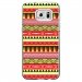 CRYSGALS7EDGEAZTEQUEJAUROU - Coque rigide transparente pour Samsung Galaxy S7-Edge avec impression Motifs aztèque jaune et rouge