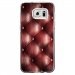 CRYSGALS7EDGECAPITON - Coque rigide transparente pour Samsung Galaxy S7-Edge avec impression Motifs effet capitonné bordea