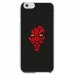 CRYSIP6PLUSDARKROUGE - Coque rigide pour Apple iPhone 6 Plus avec impression Motifs Dark rouge