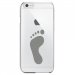 CRYSIP6PLUSPIED - Coque rigide pour Apple iPhone 6 Plus avec impression Motifs empreinte de pied