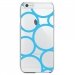 CRYSIP6PLUSRONDSBLEUS - Coque rigide pour Apple iPhone 6 Plus avec impression Motifs ronds bleus