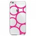 CRYSIP6PLUSRONDSFUSHIAS - Coque rigide pour Apple iPhone 6 Plus avec impression Motifs ronds fushias