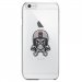CRYSIP6PLUSSKULLCASQUE - Coque rigide pour Apple iPhone 6 Plus avec impression Motifs tête de mort avec un casque de moto