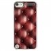 CRYSTOUCH5CAPITON - Coque rigide transparente pour Apple iPod Touch 5 avec impression Motifs effet capitonné bordeau