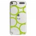 CRYSTOUCH5RONDSVERTS - Coque rigide transparente pour Apple iPod Touch 5 avec impression Motifs ronds verts